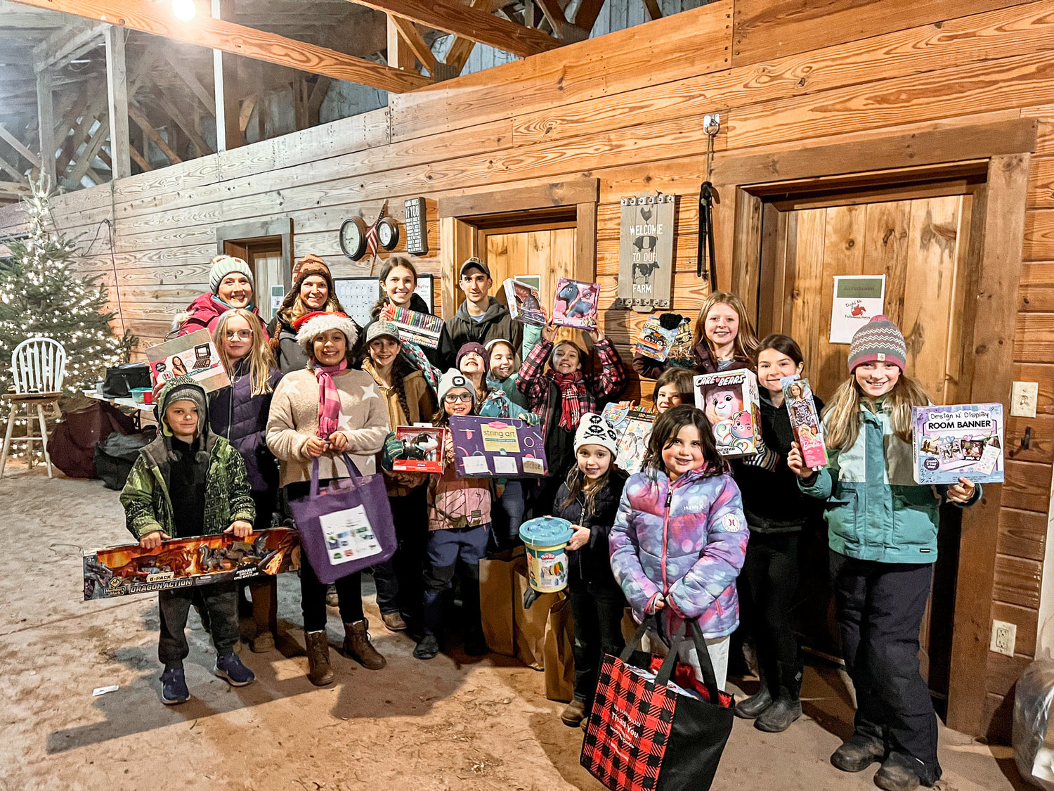 Local Diehl Me In 4-H group helps make the season bright for children in need with a toy drive this season.